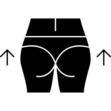 Kadın vücut ikonu vektörü. izole edilmiş düz işaret çizimi