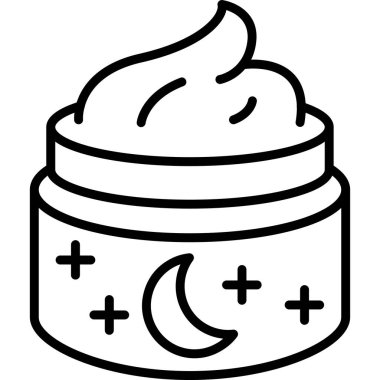 Uydunun bir karikatür simgesinin vektör çizimi