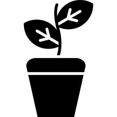 Bitki. Web simgesi basit tasarım