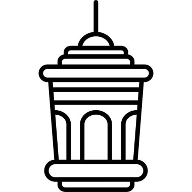 Kahve fincanı ikonu. Web için kahve fincanı vektör simgelerinin özet çizimi