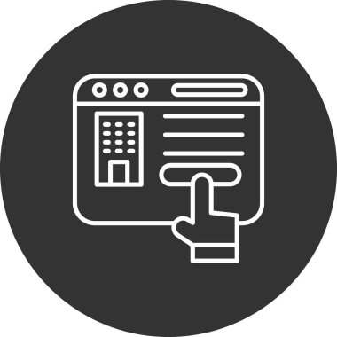 Web simgesi vektör illüstrasyonu