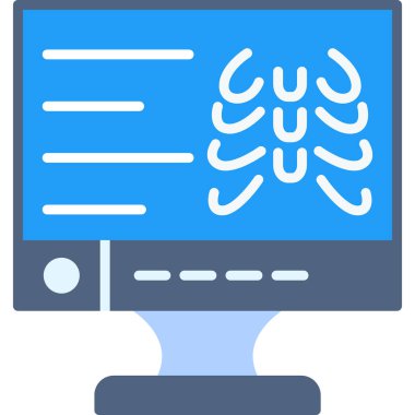 Bilgisayar. Web simgesi basit illüstrasyon