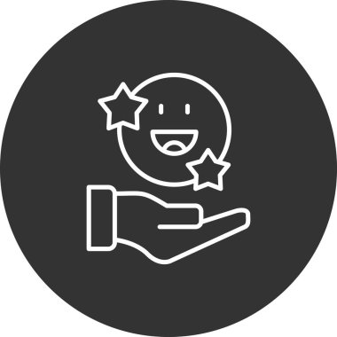 Yıldız simgesinin vektör illüstrasyonu