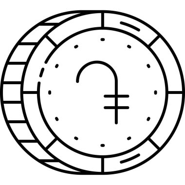 Para para ikonu. Web için para vektör simgelerinin özet çizimi
