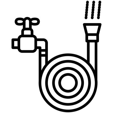 Modern gaz simgesinin vektör illüstrasyonu