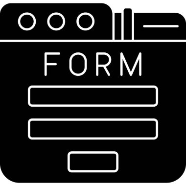 İş için Web simgesi. Vektör çizim