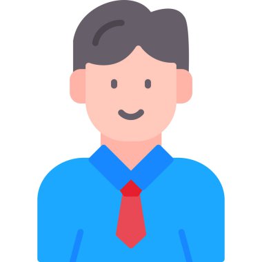 İş adamı simgesi, vektör illüstrasyonu