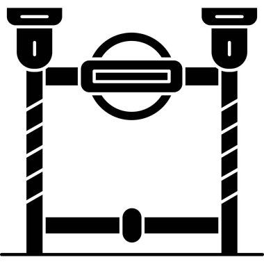 Beyazın üzerine basit ve minimalist uygulama simgesi vektörü