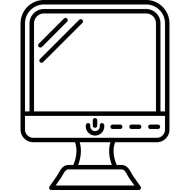 Dizüstü bilgisayar simgesi vektör çizimi