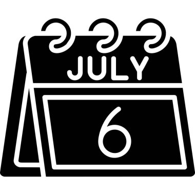 Takvim simgesi vektör illüstrasyonu