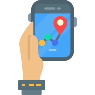 gps konum haritası simgesi