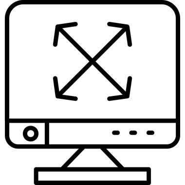 dizüstü bilgisayar simgesi, vektör illüstrasyonu