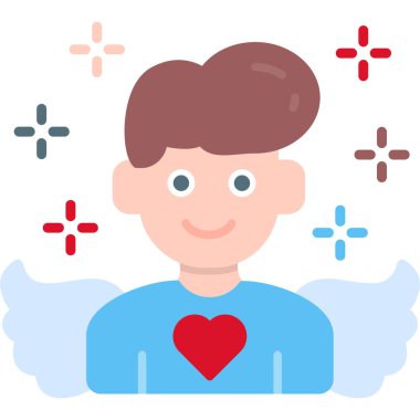 Kalp ikonu vektör illüstrasyonu