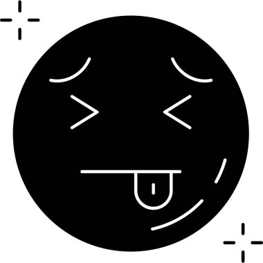 Beyaz arkaplanda izole edilmiş emoji simgesi ve vektör illüstrasyonu