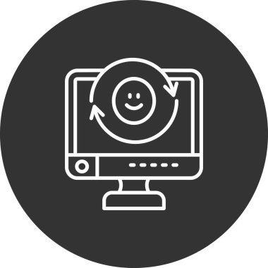 seo modern simgesinin vektör illüstrasyonu