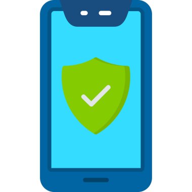 güvenlik simgesi vektör illüstrasyonu