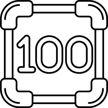 % 10 'luk basit bir vektör çizimi