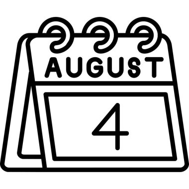 Takvim simgesi, vektör çizimi