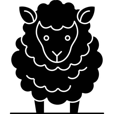 Hayvan çiftliği koyun simgesi