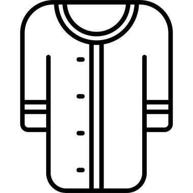 Ceket. Web simgesi basit illüstrasyon