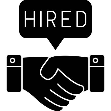 El sıkışma simgesi, vektör illüstrasyonu