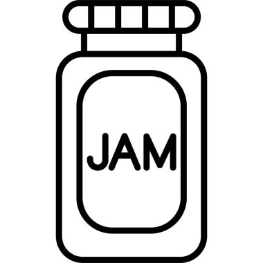 Reçel. Web simgesi basit tasarım