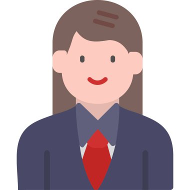 iş adamı avatar vektör illüstrasyonu