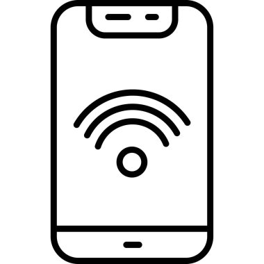 WiFi vektör satırı simgesi