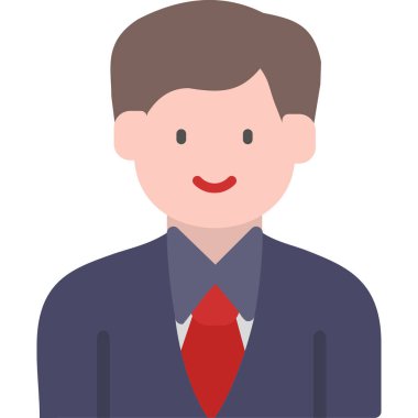 avatar erkek insanlar düz stil simgesi