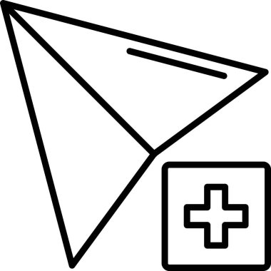 Tıbbi bir simgenin vektör illüstrasyonu