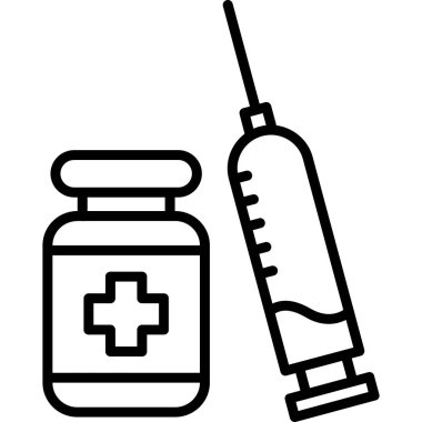 Tıbbi ve sağlık hizmetleri ikonu. vektör illüstrasyonu