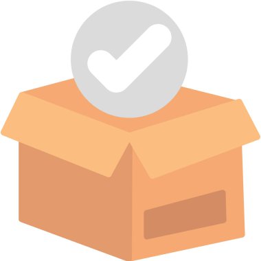 Teslimat kutusu vektör simgesi