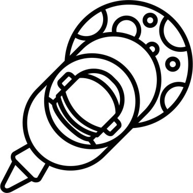 Pusula. Web simgesi basit illüstrasyon