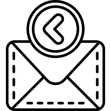 Zarf harfi simgesi. beyaz arkaplanda izole edilmiş web tasarımı için ana posta harf vektör simgesi