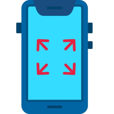 Akıllı telefon. Web simgesi basit illüstrasyon