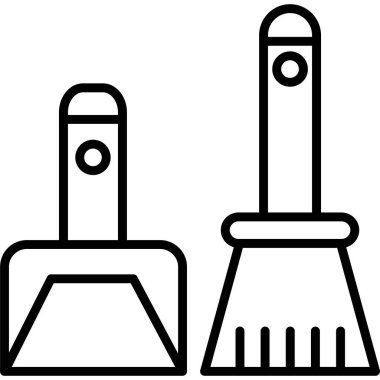 İnşaat küreği vektör simgesi