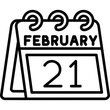 Şubat 23 Tek bir takvim üzerinde rd tarih,