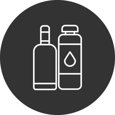 şişe simgesi vektör illüstrasyonu