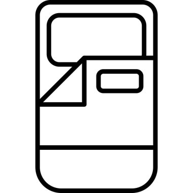 akıllı telefon simgesi vektör illüstrasyonu