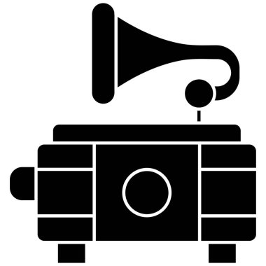 Konuşmacı. Web simgesi basit illüstrasyon