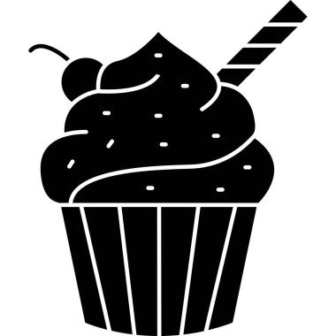 Kek tatlısının buz simgesi.