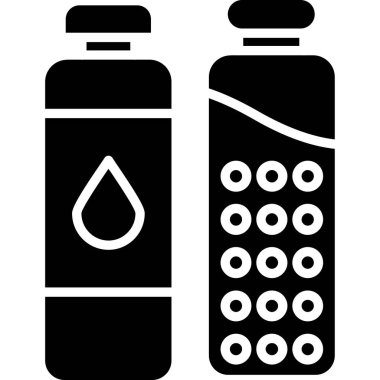 Petrol şişe vektör çizim