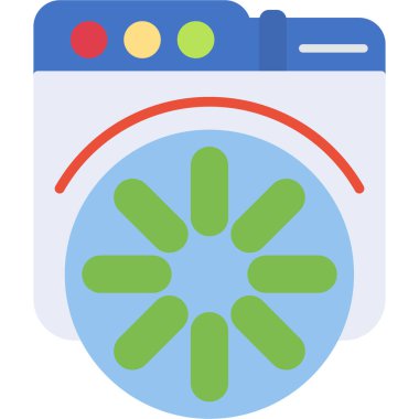 çamaşırhane modern simgesi, vektör illüstrasyonu