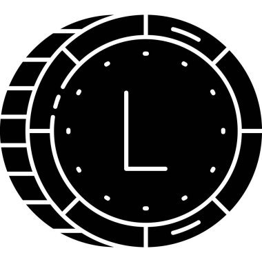 Saat simgesinin vektör illüstrasyonu