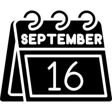 Eylül 2 takvim simgesi - takvim düz tasarım biçimi