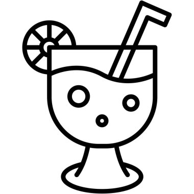 Meyve suyu ikonu vektör çizimi tasarımı