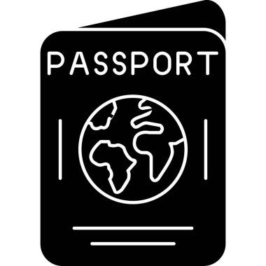 Passport simgesini, basit tarzı