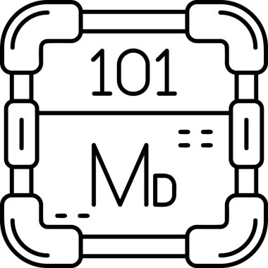 Basit vektör illüstrasyon kimyasal simgesi