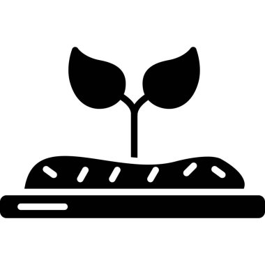 Siyah bir simgenin vektör illüstrasyonu