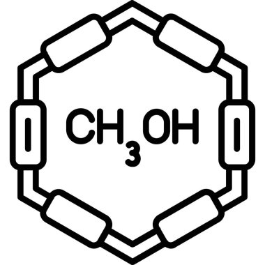 Kimyasal simgenin vektör illüstrasyonu
